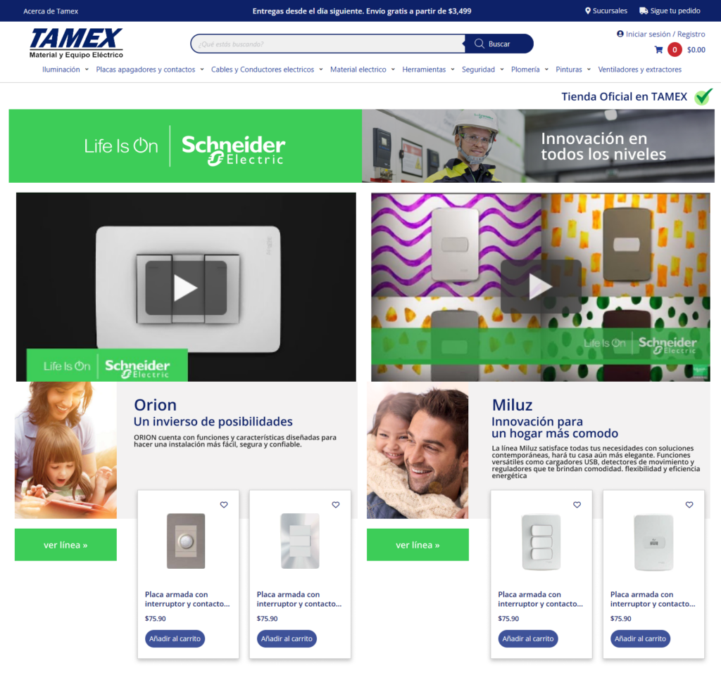 Tamex ecommerce